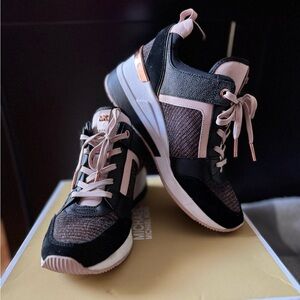 Michael Kors Georgie Trainers - Glitter Chain Mesh